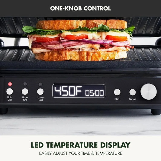 Multifunction Removable Plate Indoor Grill & Electric Griddle